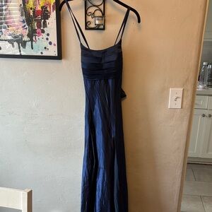 Elegant Navy Blue Gown